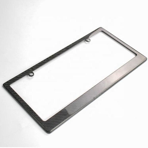 Quality Bmw Audi Carbon Fiber License Plate Frame Slim Line Car License Plate Holder for sale