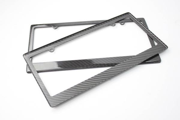 Quality Bmw Audi Carbon Fiber License Plate Frame Slim Line Car License Plate Holder for sale