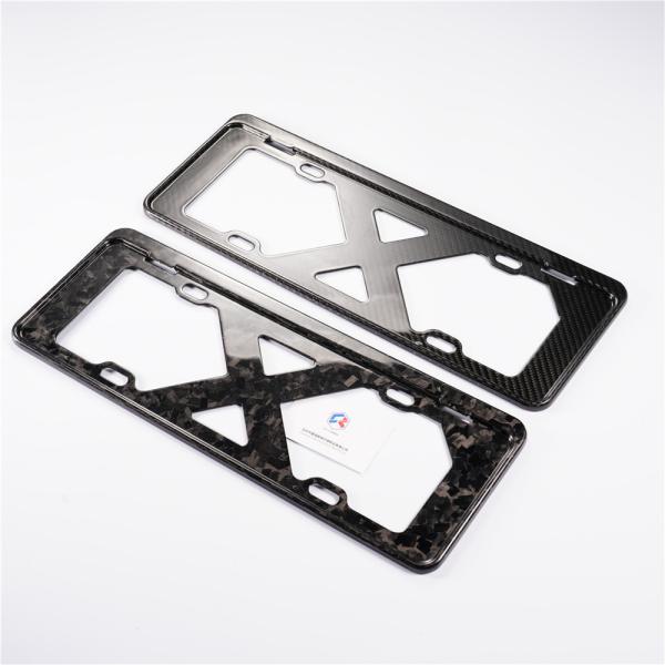 Quality Genuine Carbon Fiber License Plate Frame Red Silver Chinese Car Plate Electric for sale