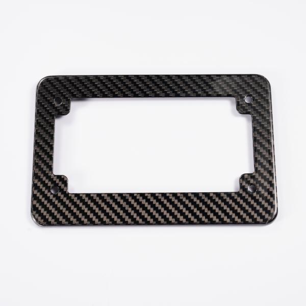 Quality Blue Carbon Fiber License Plate Frame Carbon Fibre Car Plate Holder For USA for sale