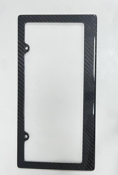 Quality Blue Carbon Fiber License Plate Frame Carbon Fibre Car Plate Holder For USA for sale