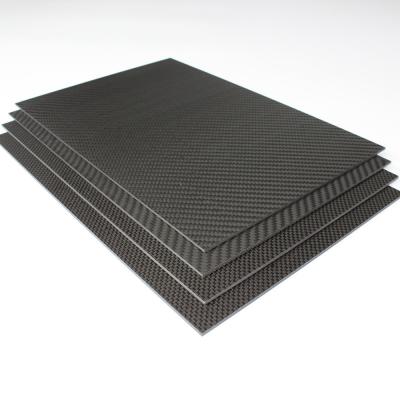 China 3k Hojas de tela de fibra de carbono Placa para coches Paredes del sótano 2mm 2.5mm 3mm en venta