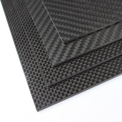 China 3K carbon fiber laminated mesh/sheet 2mm with twill weave price for sale