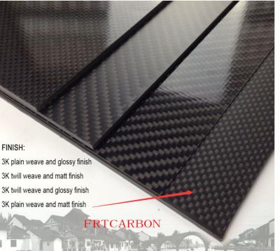 Quality Factory best selling 3mm 3k laminated carbon fiber sheet in carbon fiber fabric for sale