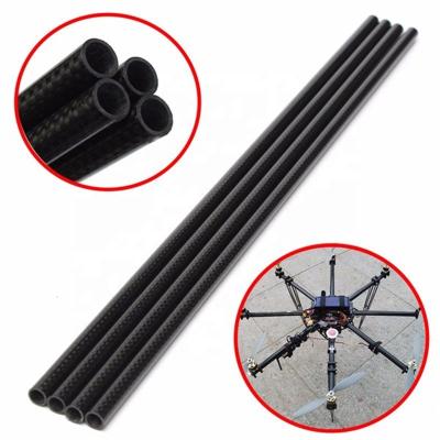China 1 pulgada 1 pulgada 2 pulgadas tubo cuadrado de fibra de carbono de alto módulo 3k 50mm en venta