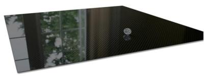 China Hot Press 1mm 1.5mm 2mm 3mm 4mm 3K Twill Glossy Carbon Fiber Board for sale