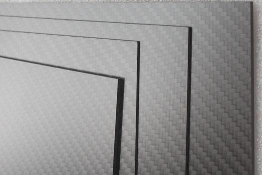 Quality Hot Press 1mm 1.5mm 2mm 3mm 4mm 3K Twill Glossy Carbon Fiber Board for sale