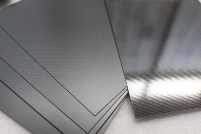 China 400mm X 500mm Large production 3K Plain Glossy Carbon Fiber Panel for sale