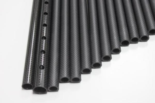 Quality Small OD Round Composite Carbon Fiber Tube Booms 9mm 10mm 11mm 12mm 14mm 15mm for sale