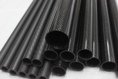 China Medium-sized OD Round carbon fiber structural tubing 13mm 14mm 15mm 16mm 18mm 19mm for sale