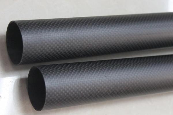 Quality Large OD Round Custom Carbon Fiber Tubes 50mm 40mm 3.5" for sale