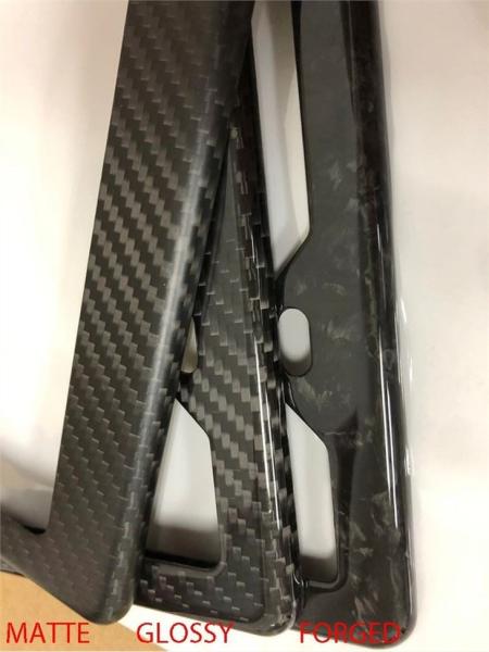 Quality 100 Carbon Fiber License Plate Frame With Cover for sale