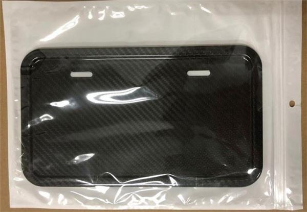 Quality 100 Carbon Fiber License Plate Frame With Cover for sale