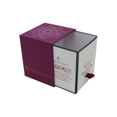 China Recyclable Custom Logo Printing Rigid Paper Packaging Box For Nail And Candle With EVA Insert for sale