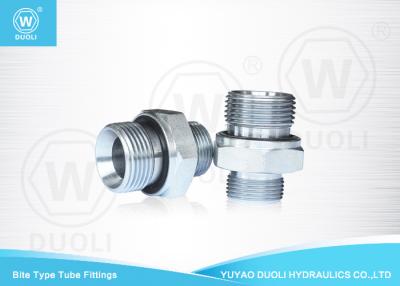 China British Metric Pipe Thread Fittings Bite Type , Hydraulic Tube Fittings With ED Rin for sale