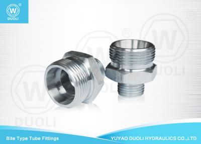 China Carbon Steel Hydraulic Bite Type Tube Fitting Metric Thread With ED - Ring for sale