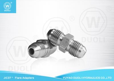 China Hydraulic JIC Male 37° Cone Flare Fittings , Hydraulic Hose Adapter Fittings for sale
