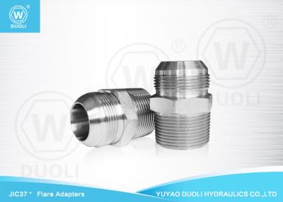 China BSPT Male JIC Hydraulic Flared Fittings Adapter With 37 Degree Conical Seals for sale