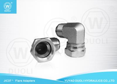 China Carbon Steel SAE 90° Elbow JIC Flare Fittings , 37 Degree Flared Tube Fittings for sale