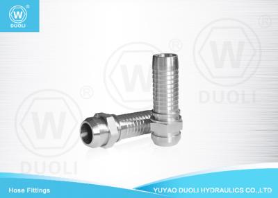China Hydraulic BSP Threaded Pipe Fittings Double Hexagon Hydraulic Crimp Fittings for sale