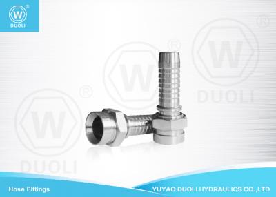 China Male Female JIC Hydraulic Hose Fittings , Double Hexagon Jic Pipe Fittings 37° Cone for sale