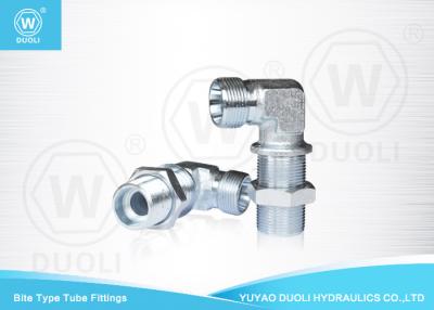 China 6D9 90 Degree Hydraulic Bulkhead Bite Type Tube Fitting Metric Male 24 Degree H.T. for sale