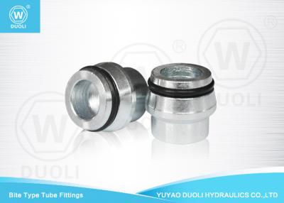 China Bite Type Tube Fitting Cap With O RING And Tube Nut , High Pressure Hydraulic Fittings for sale