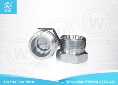 China DIN 24° Bite Type Tube Fitting Connector Plug , Hydraulic Hose Components for sale