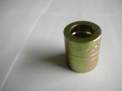 China Yellow Carbon Steel Hydraulic Ferrule Fittings Sleeve Tube For SAE 2SN HOSE for sale