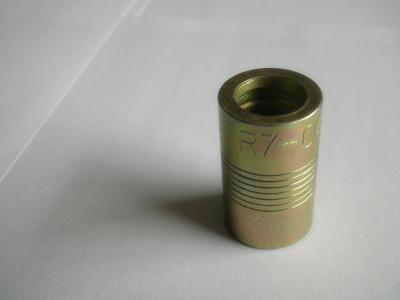 China Carbon Steel Hydraulic Hose Ferrule Fittings , Seamless Hydraulic Hose Adapters for sale