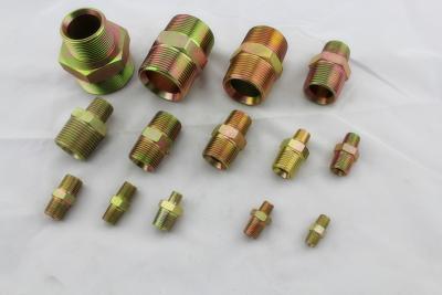 China British 55 Degree Cone Union BSPT Male Hydraulic Connectors Fittings Zinc Plating for sale