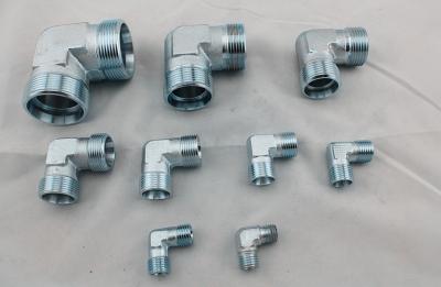 China Metric Thread Bite Type Tube Fitting Metal Pipe Connectors 90 Degree Elbow for sale