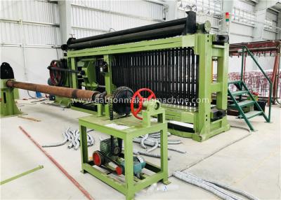 China Fully Automatic Wire Coiling Machine , 100x120mm Gabion Mesh Machine PLC Control Simple Install for sale