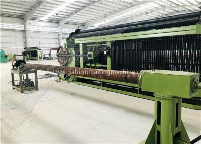 China Green Hexagonal Wire Netting Machine Automatic Stop / Counter For Steel Rod 4300 Mm Width for sale