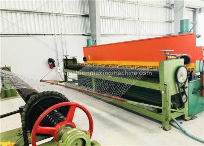 China Gabion Galvanized Wire Mesh Weaving Machine 100X120mm Mesh Size For Civil Engineering for sale