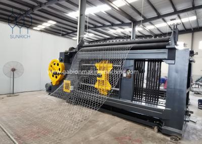 China Custom Made 2m Weaving Width Gabion Machine To 66x80mm 2.0mm Steel Wire for sale