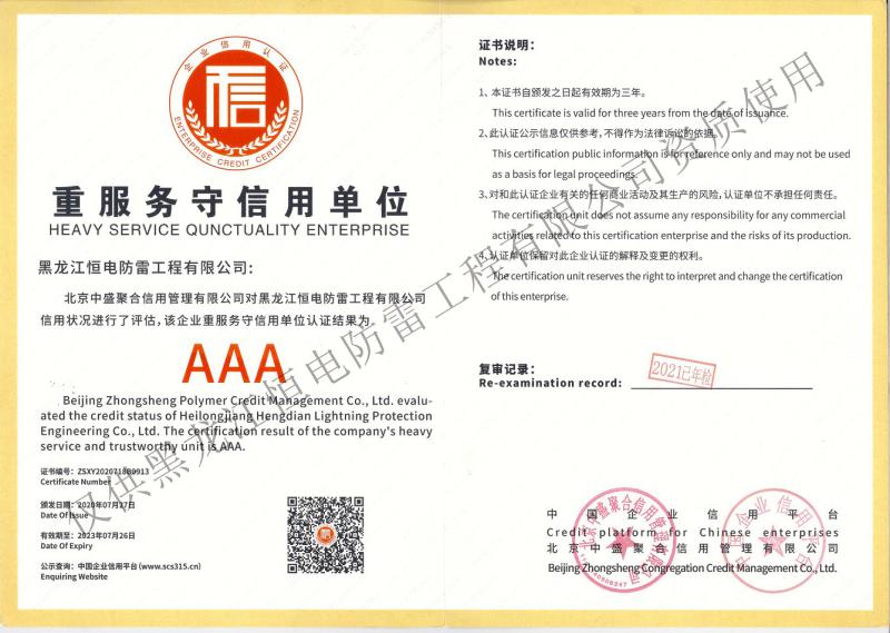HEAVY SERVICE QUNCTUALITY ENTERPRISE - Hunan Heou Engineering Consulting Co., Ltd