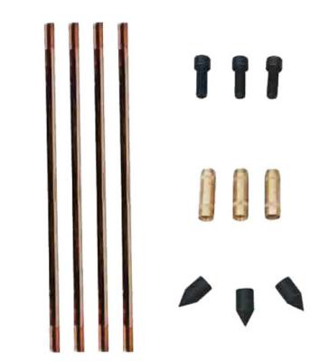 China SUS304 Electrode Copper Clad Steel Earth Rod Oxygen Free Outdoor 1200mm à venda
