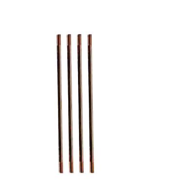 China Outdoor Pure Copper 4 Foot Ground Rod Golden Resistance Reduction for sale