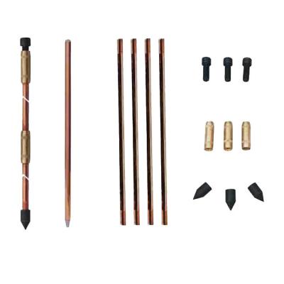 中国 高い引張強さの銅の丸棒、銅の避雷針1200mm 販売のため