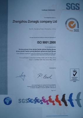 ISO - Zhengzhou Zomagtc Company Ltd.