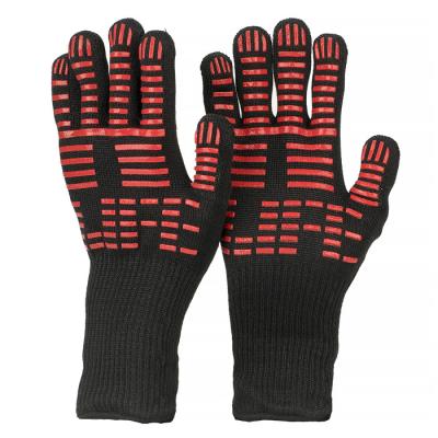 China EN407 Heat Resistant BBQ Gloves , Silicone Baking Gloves OEM / ODM Service for sale