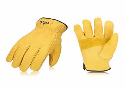 China Men'S Winter Genuine Leather Driving Gloves Wear Resistant Straight Thumb for sale