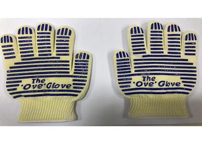 China Kelvar Fiber Coating Heat Resistant BBQ Gloves Polyester Inner Materials for sale