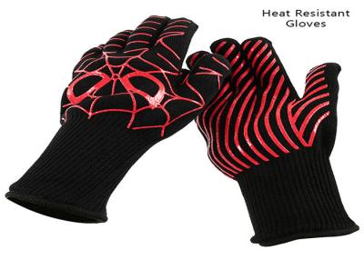 China Safety Heat Resistant BBQ Gloves , Insulated Barbecue Gloves Sample Freely for sale