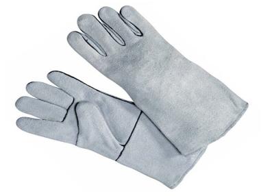 China Durable Heat Resistant Welding Gloves , Cow Split Leather Welding Safety Gloves for sale