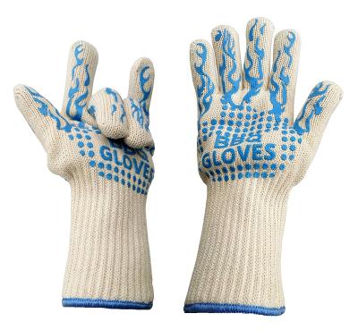 China White Heat Resistant Work Gloves , Heat Resistant Oven Gloves CE Approved for sale