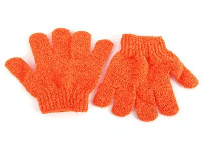China Shower Body Exfoliating Gloves , Soap Clean Skin Exfoliating Gloves for sale