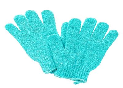 China Nylon Exfoliating Bath Gloves , Spa Bath Scrub Gloves For Men And Women for sale