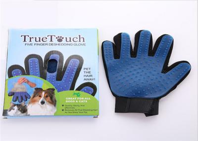 China Durable Glitter Pet Grooming Glove Flexible Design OEM / ODM Service for sale
